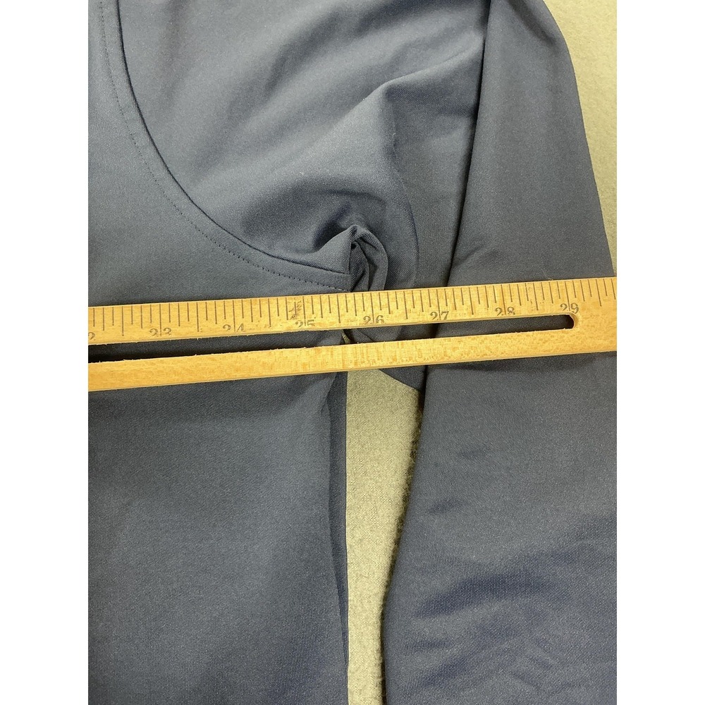 Peter Millar Navy Blue Quarter-Zip with Yellow Logo - Picture 6 of 8
